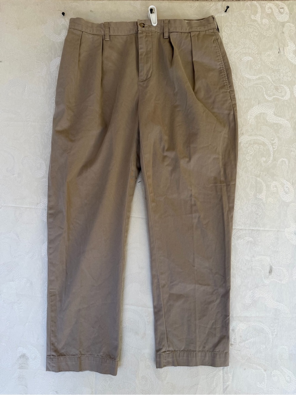 Ralph Lauren Ethan Pant Men's Double Pleated Chinos - Khaki Tan